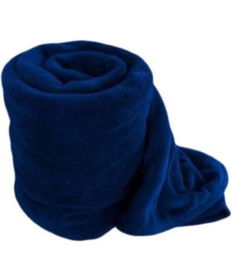 Cool Dealzz Single Bed Soft Touch LightWeight Polar Fleece Blanket/Warm Bed Sheet for Light Winters/Summer/AC Blankets (Size 60x90 Inch Blue, Reversible)