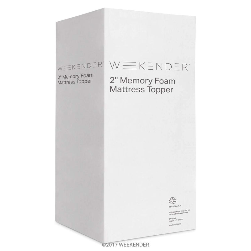 Twin XL : WEEKENDER 2 Inch Memory Foam Mattress Topper - Twin XL