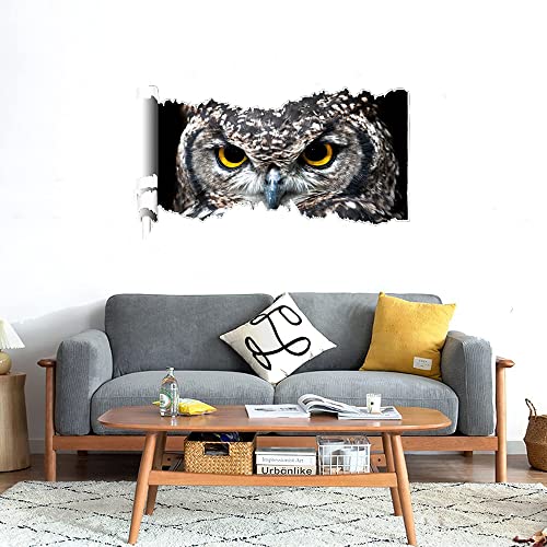 GADGETS WRAP Printed Wall Decal Sticker Scratched Paper Style Wall Decal (90cm x 50cm) - owl 16