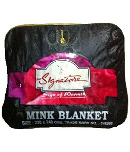 Signature Mink Single Bed blanket Golden With Free Bag