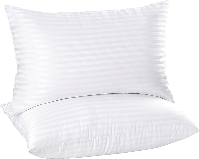 Trance Home Linen Classic Cotton Pillows- 17 x 27-inch (White)