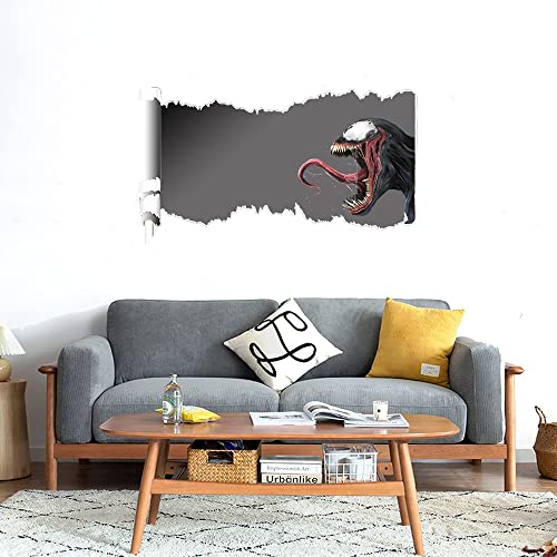 GADGETS WRAP Printed Wall Decal Sticker Scratched Paper Style Wall Decal (90cm x 50cm) - Venom Tongue