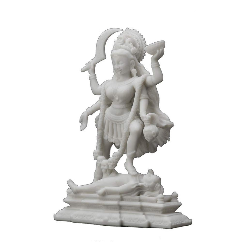 Veronese Design 7 3/4" Tall Resin Cast Marble Finish Kali Standing On Lord Shiva's Chest Hindu God Statue Indian Idol