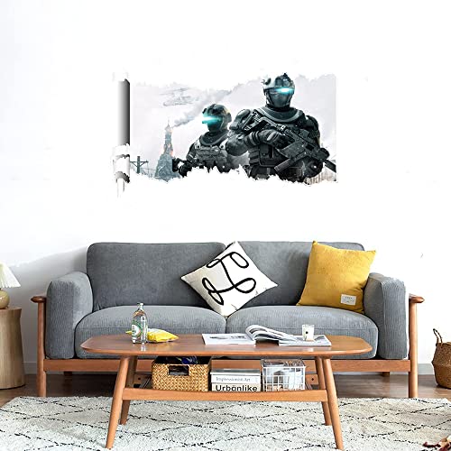 GADGETS WRAP Printed Wall Decal Sticker Scratched Paper Style Wall Decal (90cm x 50cm) - time for war