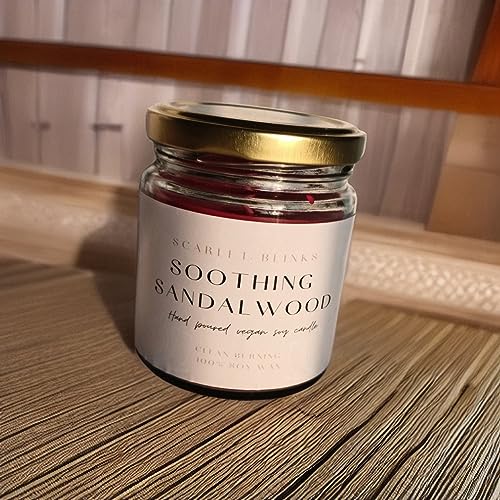 Scarlet Blinks Citrus Sorbet and Sandal Wood Candles | Soy Wax Candles | Aroma Therapy Candles | Burning Time :-45 HRS Pack of 2