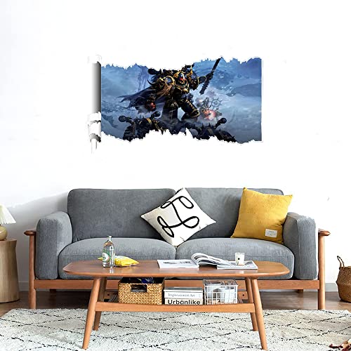 GADGETS WRAP Printed Wall Decal Sticker Scratched Paper Style Wall Decal (90cm x 50cm) - Warhammer 9