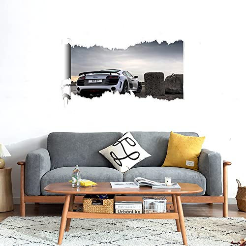 GADGETS WRAP Printed Wall Decal Sticker Scratched Paper Style Wall Decal (90cm x 50cm) - r8 GT