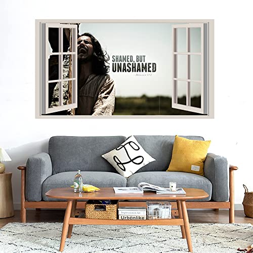 GADGETS WRAP Printed Wall Decal Sticker Fake Window Style Decal (90cm x 50cm) - Shamed