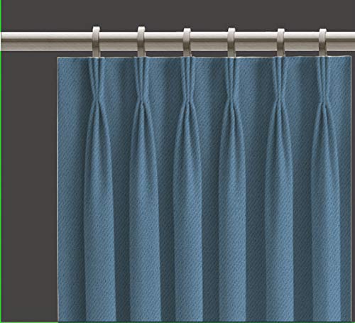 kurtains2fly Polyester Both Sided Room Darkening Blackout Pinch Pleat Curtains 2 Panels