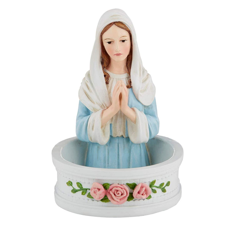 Autom Religious Madonna Rosary Holder Statue, 5 Inch