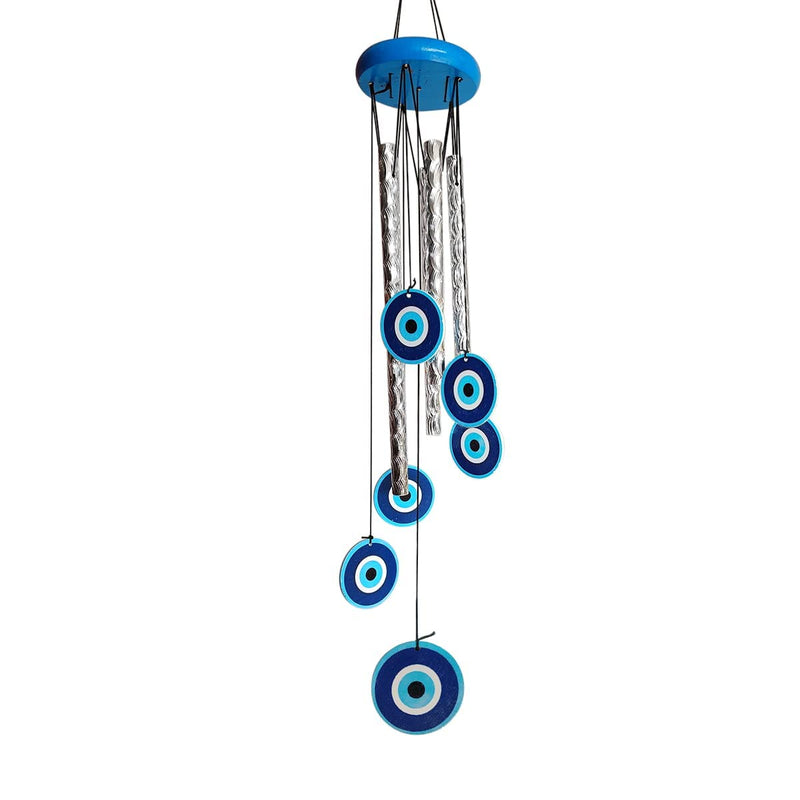 SYNLARK Wind Chime for Home Decoration with Sound (Bluecirclewindchime)