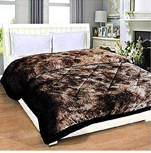 WINSTON HOME Super Soft Microfiber Double Size Blanket for Heavy Winter Quilt, (Black)