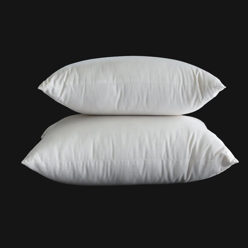 Kapok Pillow, Natural Simul Tula Pillow, Higher Pillow (Garu), Organic Cotton Fabric (Kapok Pillow, Large)