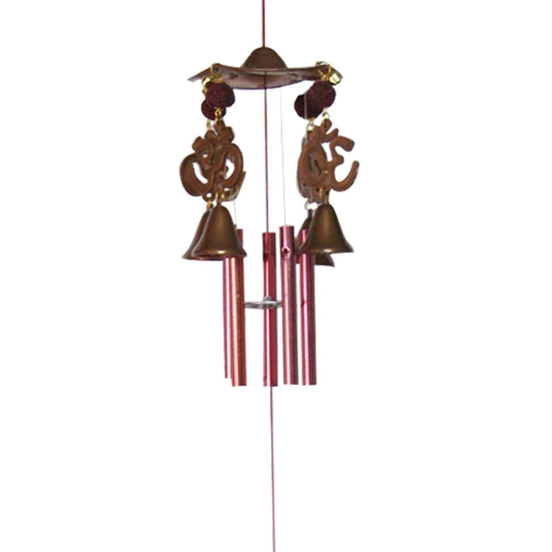 Divya Mantra Feng Shui Om Rudraksha 5 Pipe Wind Chime