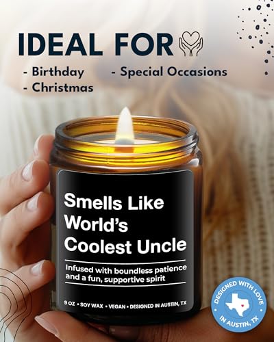 World's Coolest Uncle Candle