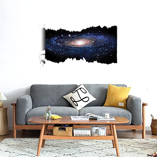 GADGETS WRAP Printed Wall Decal Sticker Scratched Paper Style Wall Decal (90cm x 50cm) - Galaxy 4