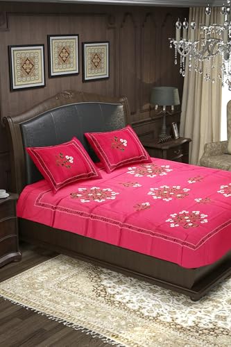 Kashmiri Work Handcrafted bedsheet KH8843