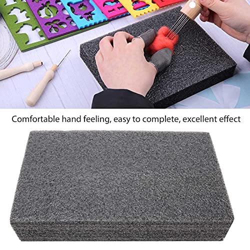 Felting Foam Mat, Foam Needle Felting Pad Felting Holder Craft Tool Black for Manual DIY Craft(250 * 150 * 52mm)