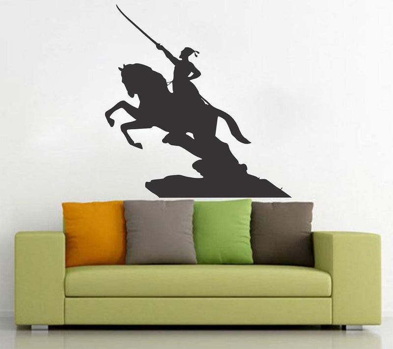 Tuffuk Shivaji Large Vinyl Wallstickers for Home Decorations(80 cm x 70 cm)5TZ438