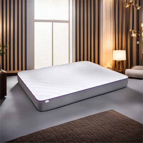 SLEEPSPA Dual Comfort -Hard and Soft-with Soft Comfort Cubes and Rebotech 5 Inch Queen Size High Resilience (HR) Foam Mattress | 7 Years Warranty (LxW: 78X60X5)