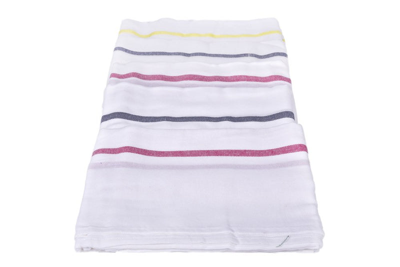 looms & weaves - 2 White Bath Towel - (60 X 30, Cotton), 200 Gsm