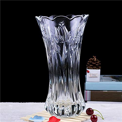 SQUICKLE Flower Vase Glass Pot for Living Room/Home/Office