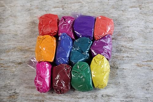 AVYRAZE DIGITAL Rangoli Powder All Colour | Rangoli Colours | Rangoli Colours Powder | Rangoli Colours Set | Colour Rangoli Powder(Pack of 12 Colour, Weight - 320gm(Each Packet - 25gm))