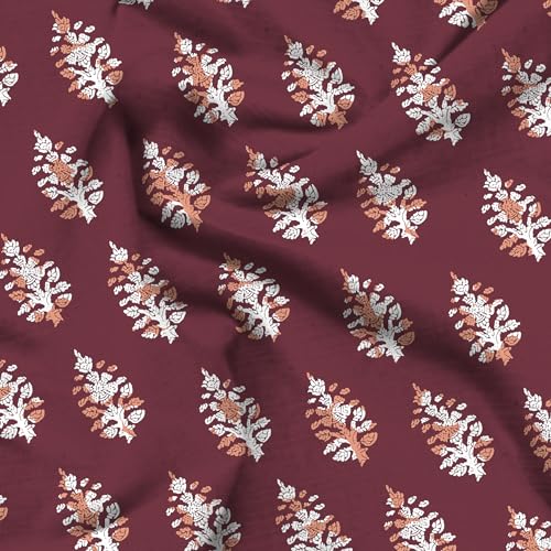 Bella Casa Cotton Reversible Quilt Single Bed Size | Jaipuri Printed Artisan Design Quilt | Soft Lightweight AC Comforter Quilt l 150 GSM Single (152 X 229 Cm, Rust)-Kalamkari Collection