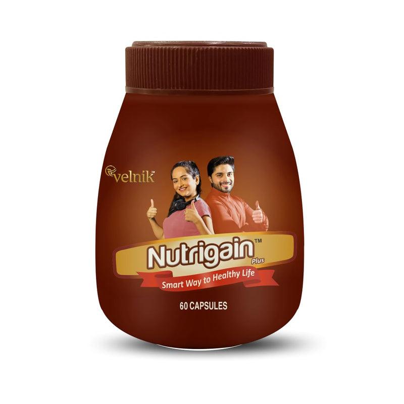 Nutrigain Plus Ayurvedic Weight Gainer Capsules (60 Capsules)