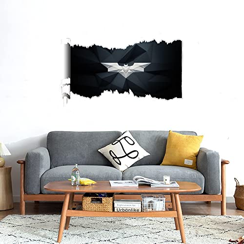 GADGETS WRAP Printed Wall Decal Sticker Scratched Paper Style Wall Decal (90cm x 50cm) - Cubic Batman