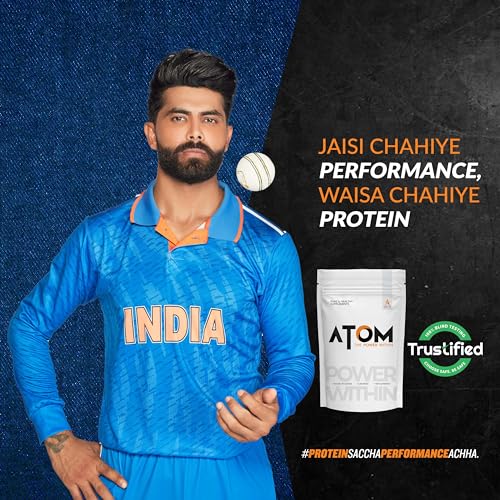 AS-IT-IS ATOM Whey Protein Isolate 2kg | 30g protein, 6.1g BCAA & 13g EAA | Ultra Pure-Fast Acting Protein | Double Rich Chocolate Flavor