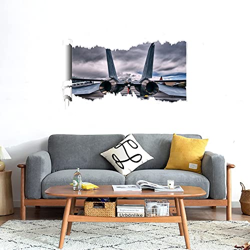 GADGETS WRAP Printed Wall Decal Sticker Scratched Paper Style Wall Decal (90cm x 50cm) - us air Force