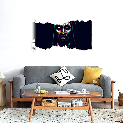 GADGETS WRAP Printed Wall Decal Sticker Scratched Paper Style Wall Decal (90cm x 50cm) - valak