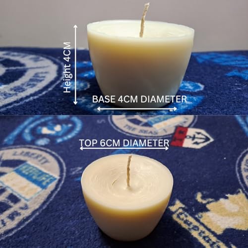 Unscented Hand Poured Wax Candles Perfect for Home Decor,Christmas Candles,Christmas Candles for Gifting | Smokeless (4)