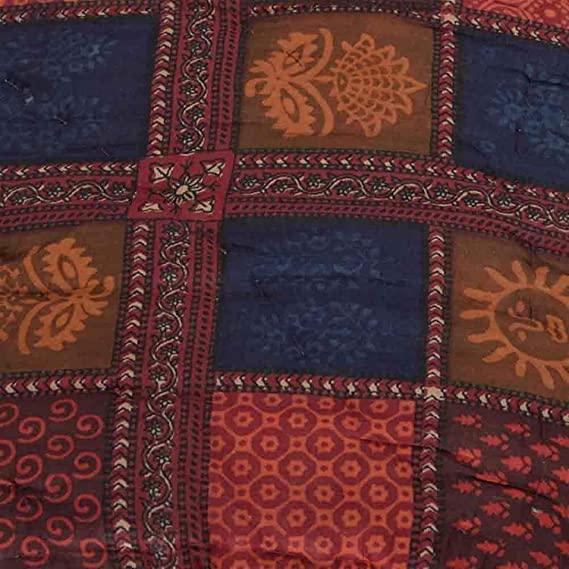 SK STORE World Famous Jaipuri Light Weight Pure Cotton Traditional Rajasthani Print Multi Colour Single Bed Quilt/Razai/Rajai (dabu, Single Bed)