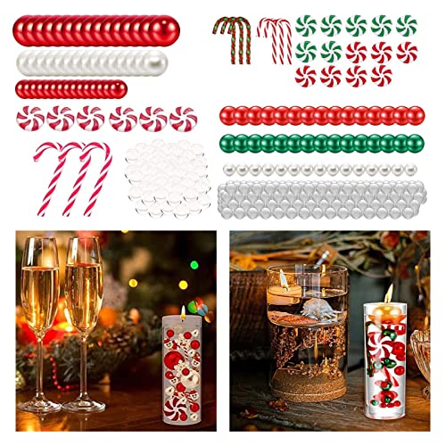 CALANDIS® Floating Candles Material Cabinet Home DIY Christmas Vase Filler Pearl Style A