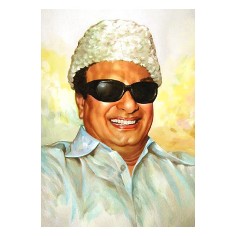 M.G.R Wall Sticker - M.G.Ramachandhan Wall Sticker - MGR Wall Sticker - Former Chief Minister - 300GSM - Glossy - Strong Adhesive - starxdecals