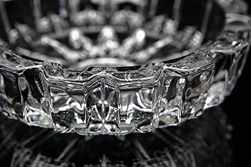 Ashritha (Round) - Deli Green Apple Crystal Heavy Glass Ashtray for Indoor and Outdoor Decorative (Round)