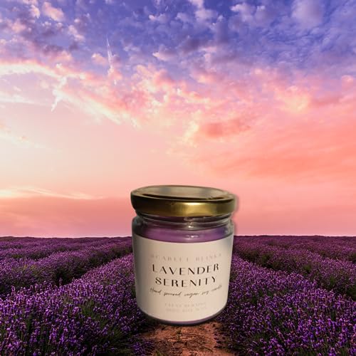 Scarlet Blinks Lavender Serenity | Soy Wax Candles | Aroma Therapy Candles | Burning Time :-45 HRS Pack of 3