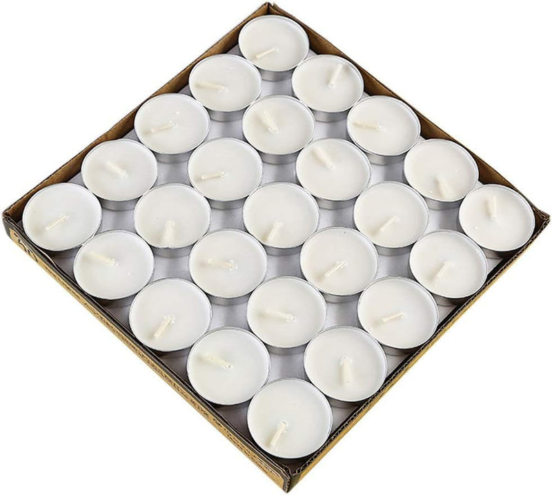 Coku Unscented Wax Tealight Candles, 2.5-Hour Burn Time, Bulk Candles 100% Fully Refined Paraffin Wax, Smokeless, Dripless, for Home Decor, Offices & Occasions (2 Hours, Pack of 200)