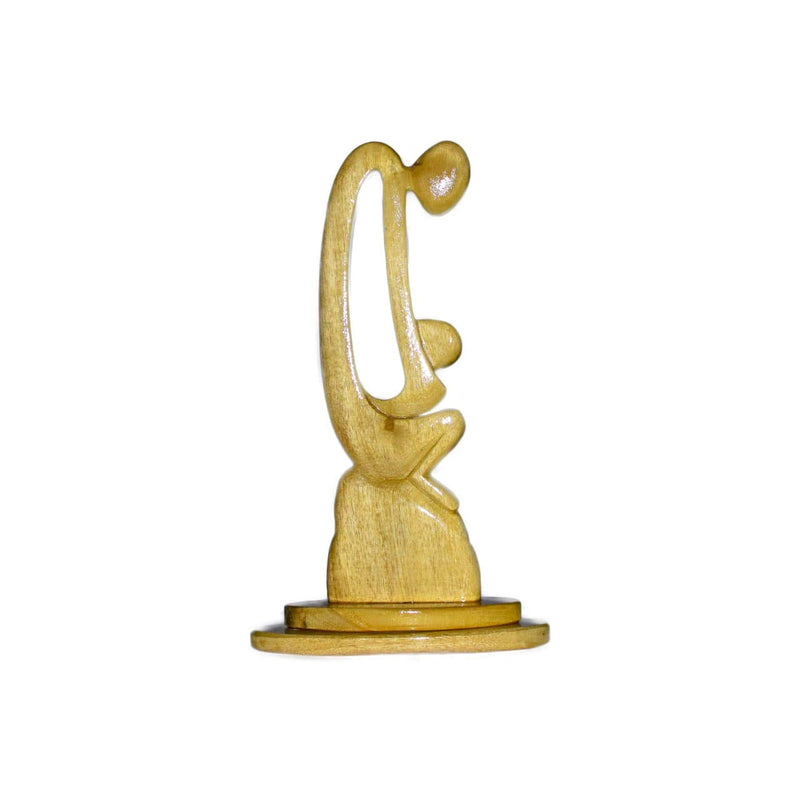 Thunder Plastic, Design Meaning is Mother Child Loving Decoration Decorative SHOWPIECE (Gamari Wood)