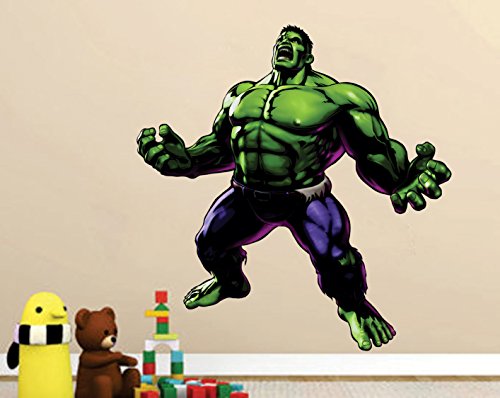 Hulk Self Adhesive VinylWaterproof Decorative Wall Stickers for Hall, Bedroom, Kitchen and Furniture