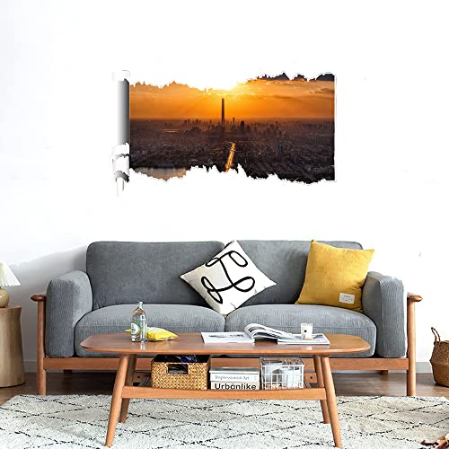 GADGETS WRAP Printed Wall Decal Sticker Scratched Paper Style Wall Decal (90cm x 50cm) - tianjin City China