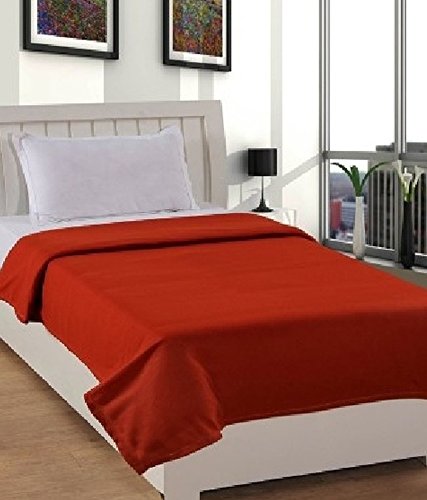 GOYAL'S ® Plain Fleece Warm Single Bed Blanket (Pack of 14)