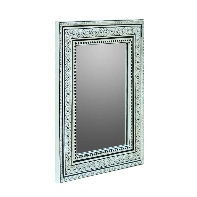 V HOME DECOR Antique Wooden Mirror 16 * 13 * 1