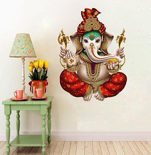 Decor Kraft Ganpati Wall Sticker & Decal,Size- 58 Cm X 43 Cm