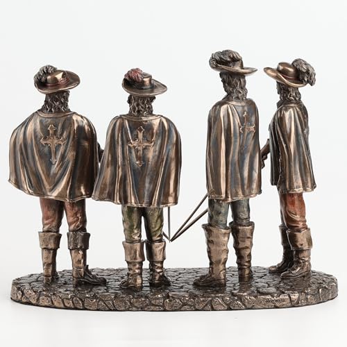 Veronese Design The Musketeers All for One Bronze Finished Statue