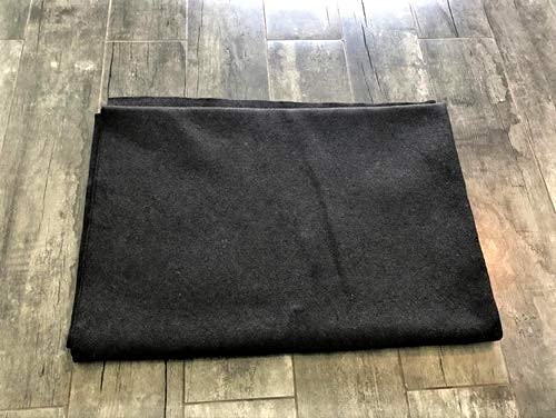 nulove Plain Black Non Woven Blanket (Size 60x90)