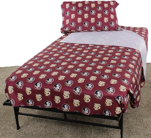 College Covers Florida State Seminoles Printed Solid Sheet S