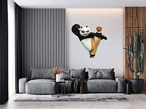 Wallpics® Panda Self Adhesive Decorative Wall Sticker || (30cm X 45cm) cut5055-1